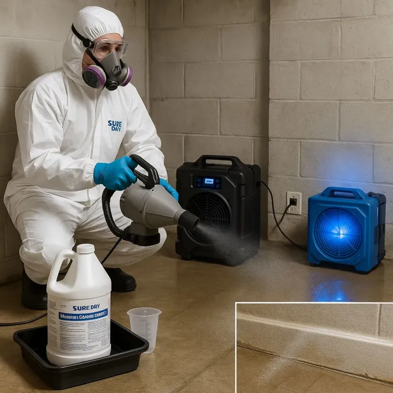 Sanitization and Odor Removal process in Northborough, MA